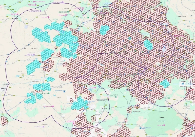 FTTH coverage and expansion example